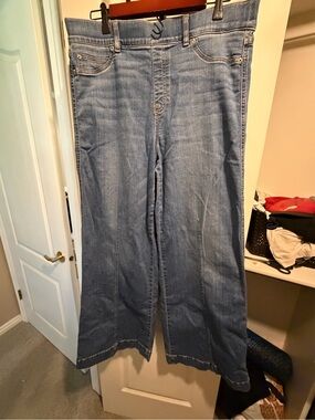 SPANX Denim Wide Leg Jeans  Plus Size 1X